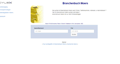 Desktop Screenshot of cylex-branchenbuch-moers.de