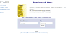 Tablet Screenshot of cylex-branchenbuch-moers.de